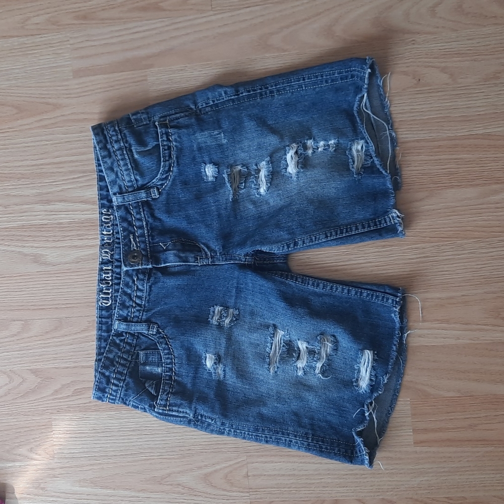 Denim cutoffs